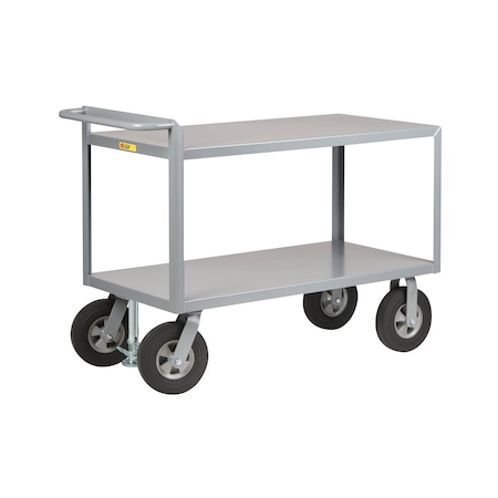 Little Giant Raised Handle Utility Cart, Steel, 1500 lb Load Capacity, 24 in W, 39 in H G244810SRFL